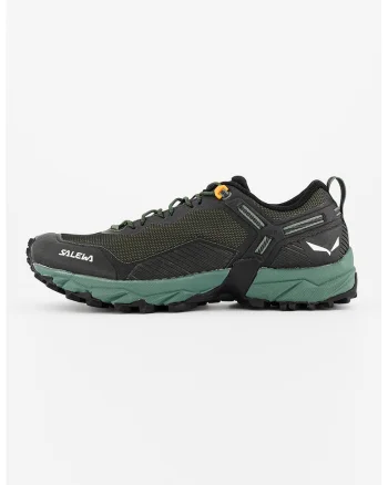 Pantofi usori pentru drumetii si trekking Ultra Train 3, Negru/Verde padure