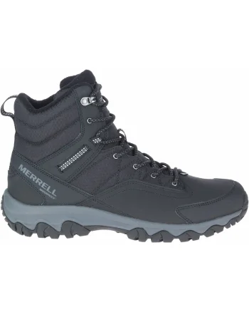 Ghete trekking barbati  Thermo Akita Mid, piele naturala, antracit