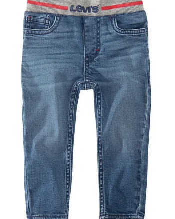 Blugi cu talie elastica, Albastru inchis