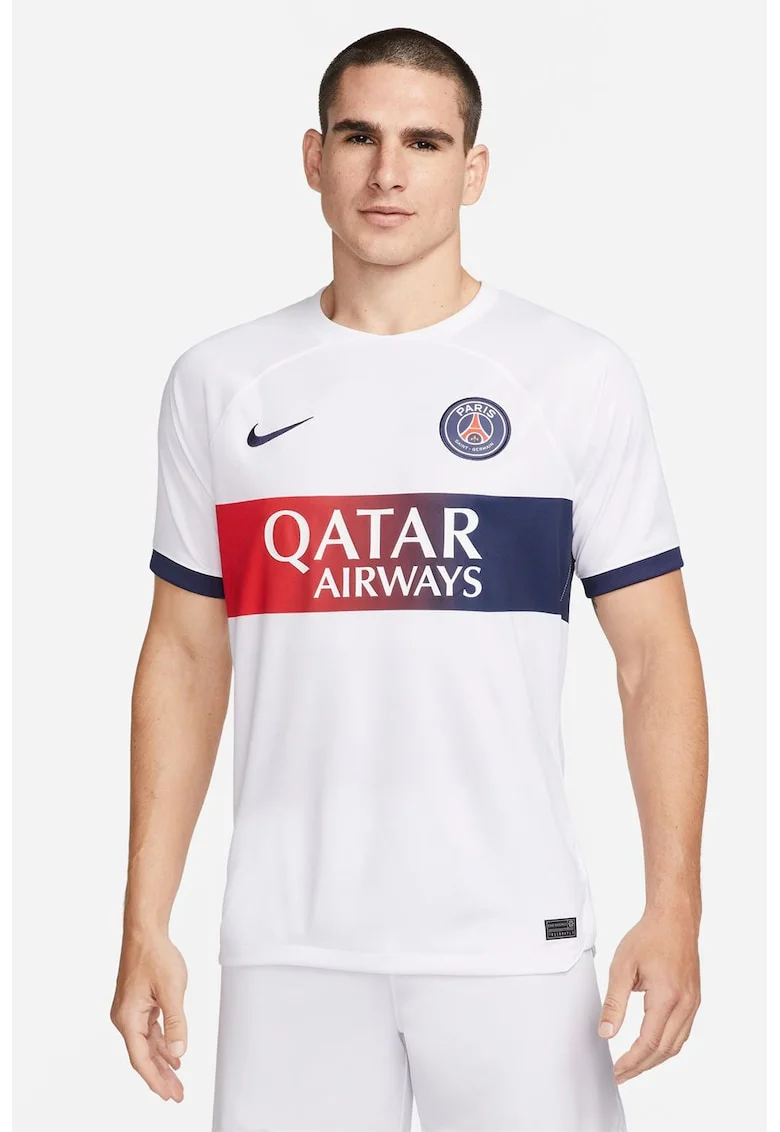 Tricou cu imprimeu pentru fotbal PSG, Rosu/Alb/Bleumarin