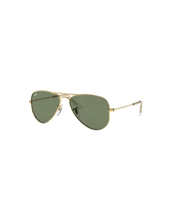 Ochelari de soare aviator cu lentile polarizate si rama metalica, Auriu