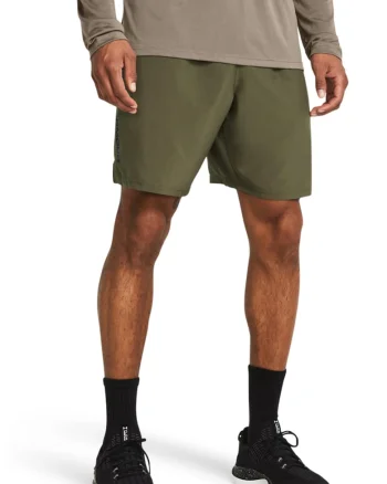 Pantaloni scurti cu detaliu cu logo discret pentru fitness UA Tech™ Wordmark, Kaki