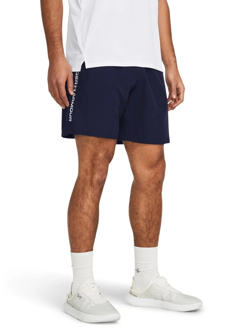 Pantaloni scurti cu detaliu cu logo discret pentru fitness UA Tech™ Wordmark, Bleumarin