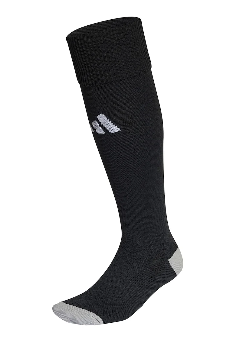 Sosete lungi unisex pana la genunchi,pentru fotbal Milano 23, Negru/Gri cenusiu
