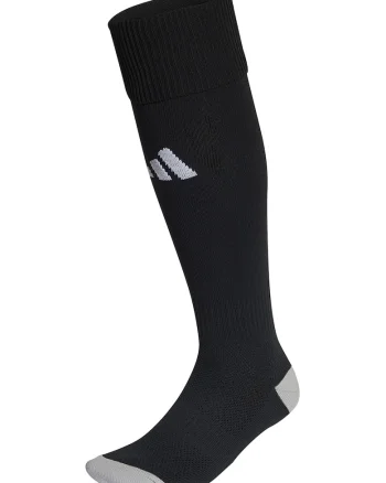 Sosete lungi unisex pana la genunchi,pentru fotbal Milano 23, Negru/Gri cenusiu