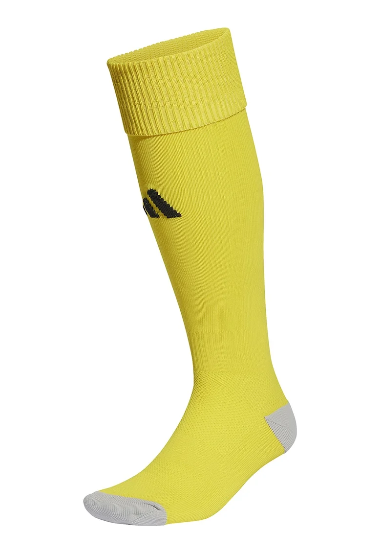 Sosete lungi unisex pana la genunchi,pentru fotbal Milano 23, Galben pai/Gri cenusiu