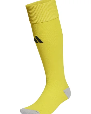 Sosete lungi unisex pana la genunchi,pentru fotbal Milano 23, Galben pai/Gri cenusiu