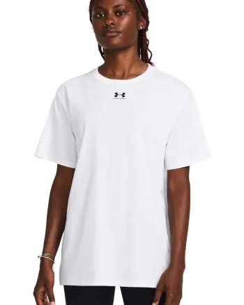 Tricou supradimensionat, pentru antrenament Campus, Alb/Negru