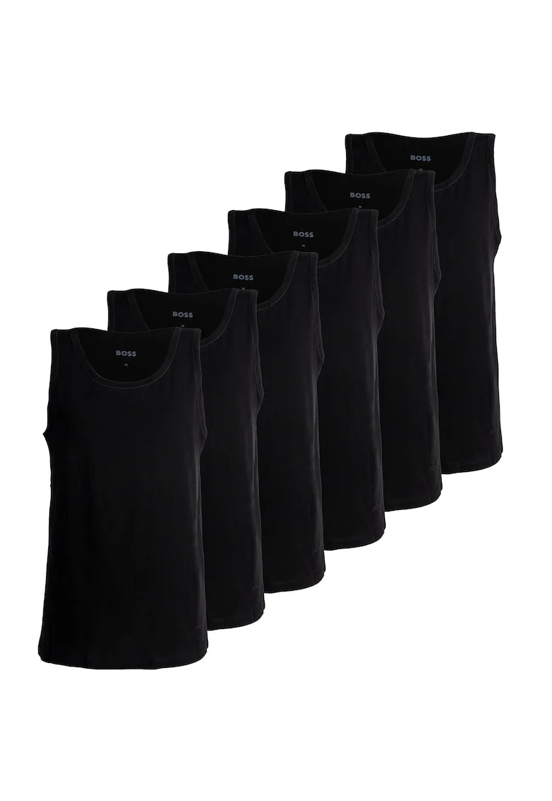 Set de topuri de casa - 6 piese, Negru