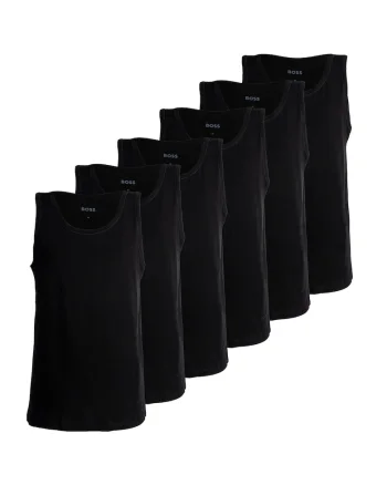 Set de topuri de casa - 6 piese, Negru