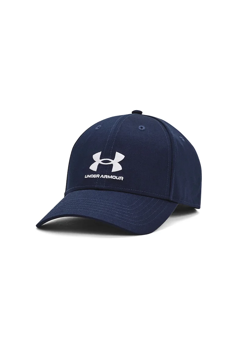 Sapca cu logo brodat pentru fitness, Alb/Bleumarin