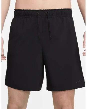 Pantaloni scurti cu snur de ajustare pentru fitness Unlimited, Negru