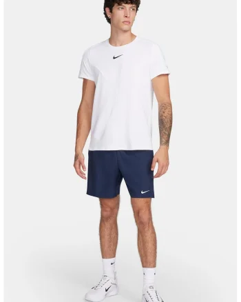 Pantaloni scurti cu tehnologie Dri Fit pentru tenis Court Victory, Alb/Bleumarin