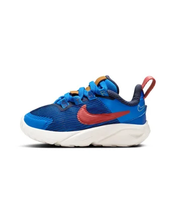 Pantofi sport cu garnituri din material sintetic, pentru alergare, Portocaliu mandarina/Albastru