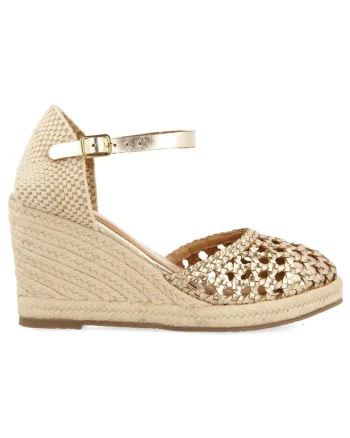 Sandale-espadrile wedge Serignan 28415, Auriu