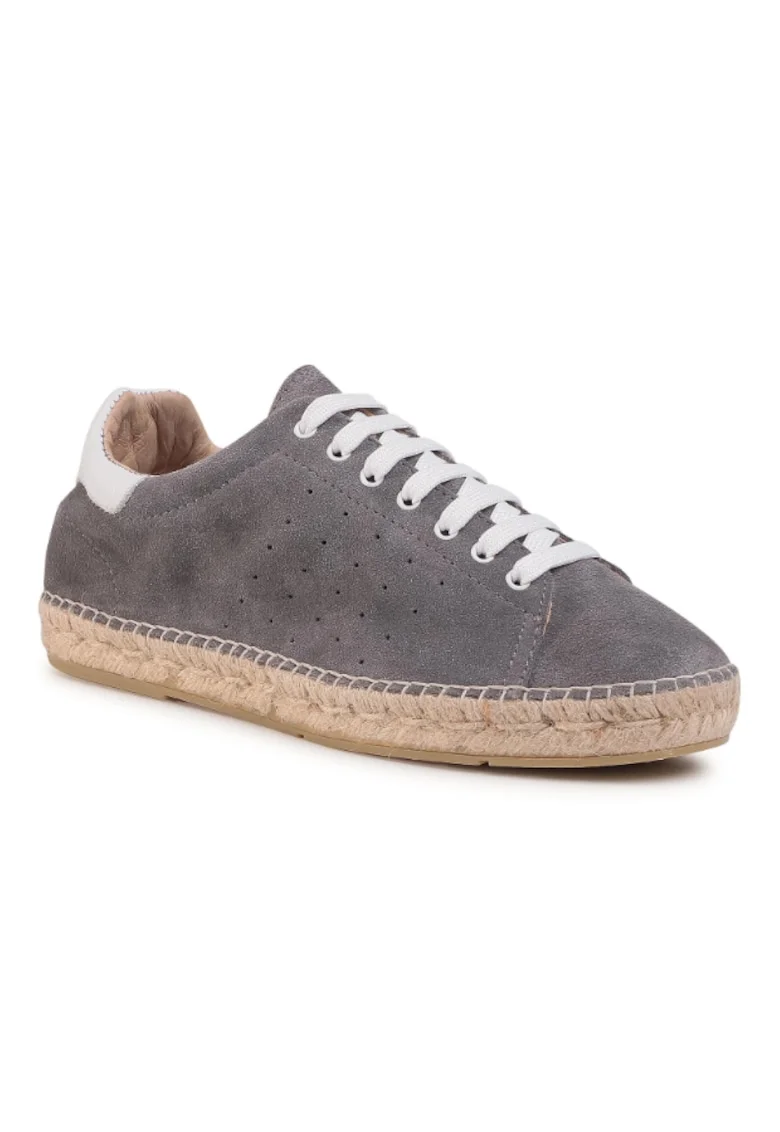 Espadrile barbati,  Piele naturala, 475212, Gri