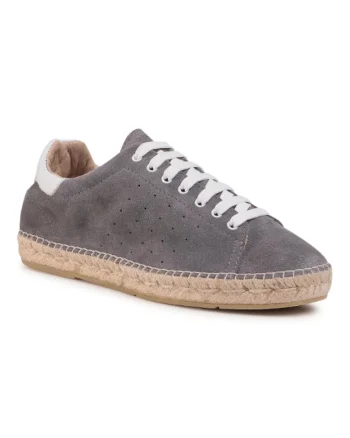 Espadrile barbati,  Piele naturala, 475212, Gri