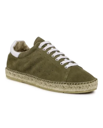 Espadrile barbati,  Piele naturala, 475212, Verde
