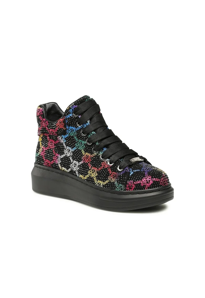 Pantofi sport dama,  303185732, Negru, Textil, Negru
