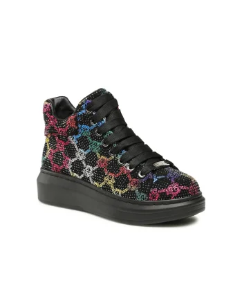 Pantofi sport dama,  303185732, Negru, Textil, Negru