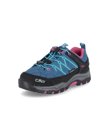 Pantofi sport de trekking  Kids Rigel Piele intoarsa Albastru, Albastru