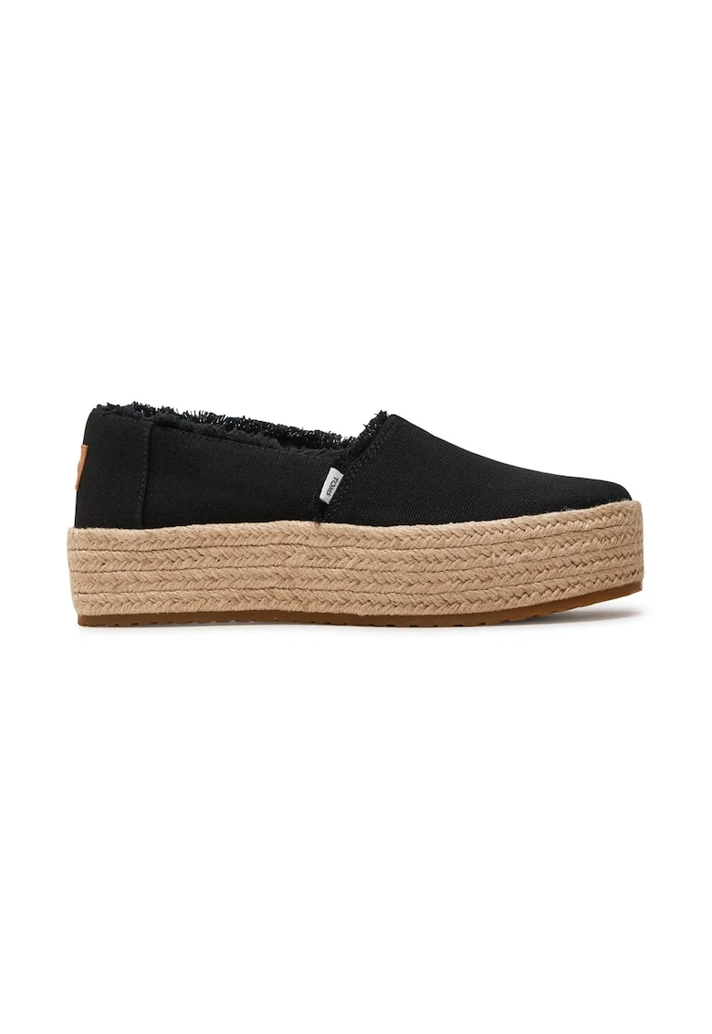 Espadrile dama,  520748, Sintetic, Negru