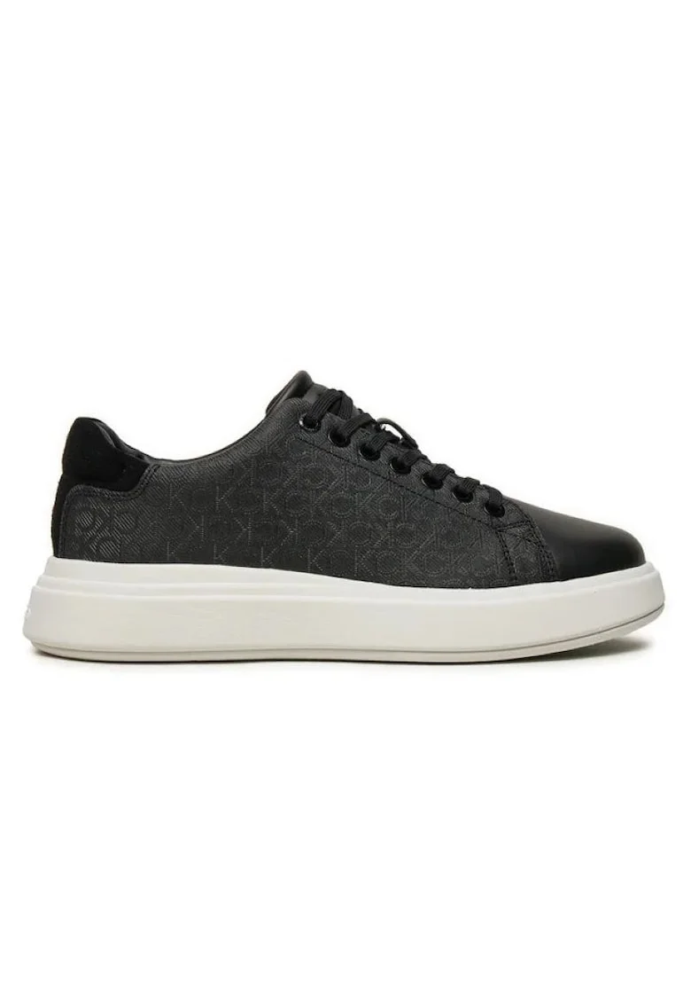 Pantofi sport  pentru Calvin Klein, CUPSOLE LACE UP - SUEDEBT, HW0HW02404-0F4, Negru