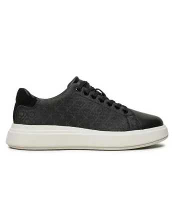 Pantofi sport  pentru Calvin Klein, CUPSOLE LACE UP - SUEDEBT, HW0HW02404-0F4, Negru