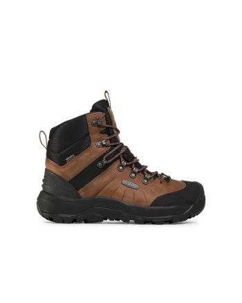 Bocanci trekking barbati  207637542, Piele naturala, 40 EU, Maro