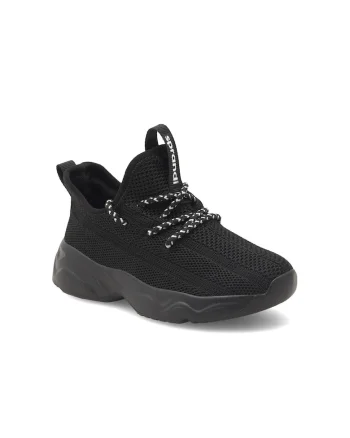Pantofi sport copii,  366652, Textil, Negru