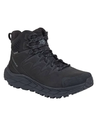 Ghete trekking barbati,  Piele intoarsa, Negru