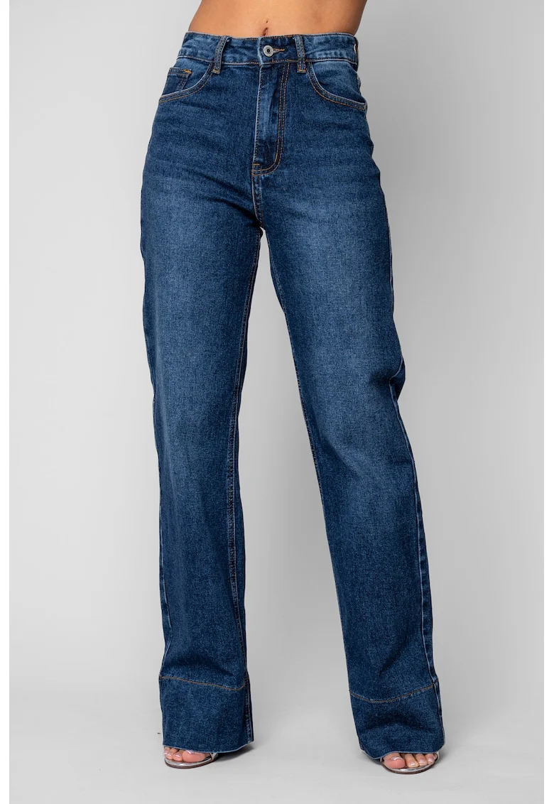 Blugi elastici largi Dark Blue 20086