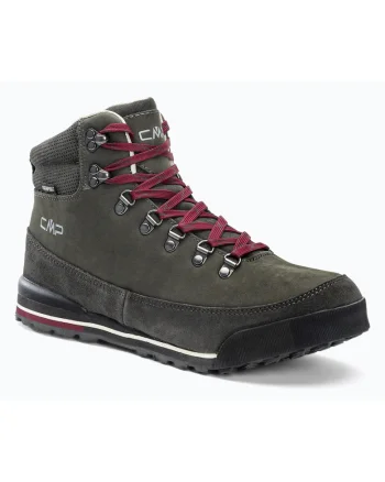 Incaltaminte de trekking barbati,  Heka Wp, Piele naturala, Kaki, Rosu, Rosu/Kaki