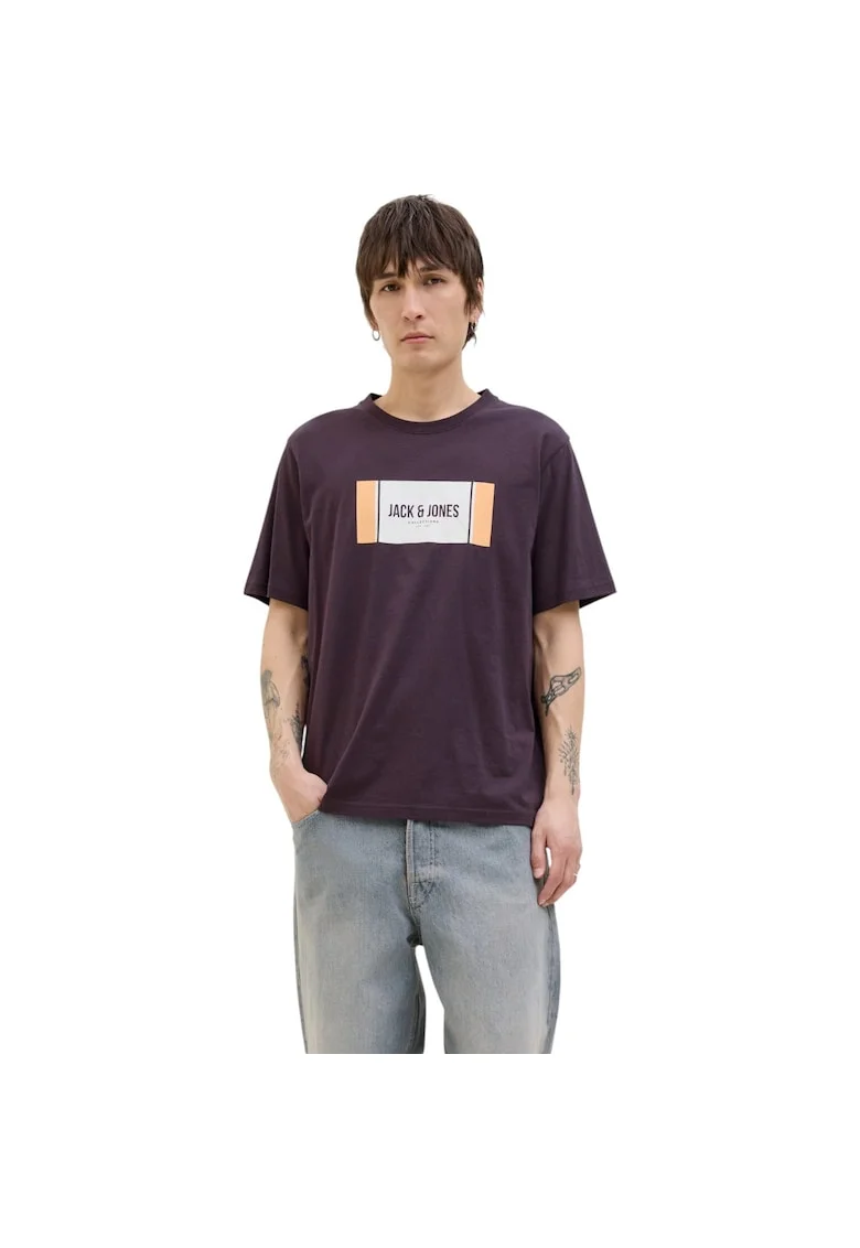 Tricou JACK &JONES Hayato BTS LN 47431, Violet