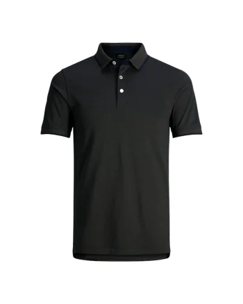 Tricou JACK &JONES Paulos Polo SS PLS 47464, Negru