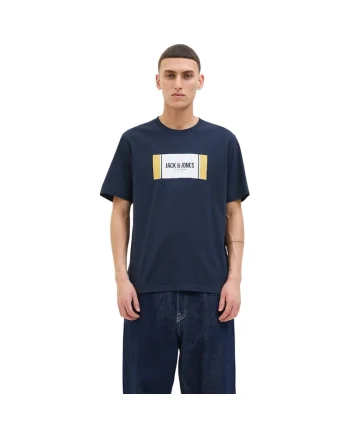 Tricou JACK &JONES Hayato BTS LN 47436, Albastru inchis