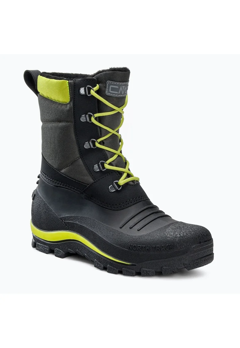 Cizme de drumetie,  Khalto Snowboots, Poliester, Gri/Galben, Gri