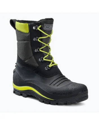 Cizme de drumetie,  Khalto Snowboots, Poliester, Gri/Galben, Gri