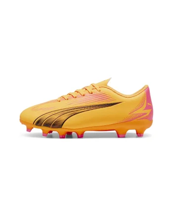 Pantofi de piele ecologica pentru fotbal Ultra Play, Portocaliu