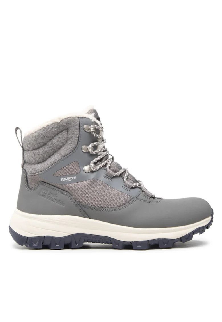 Ghete si bocanci sport dama  301222514, Piele naturala/Textil, Gri