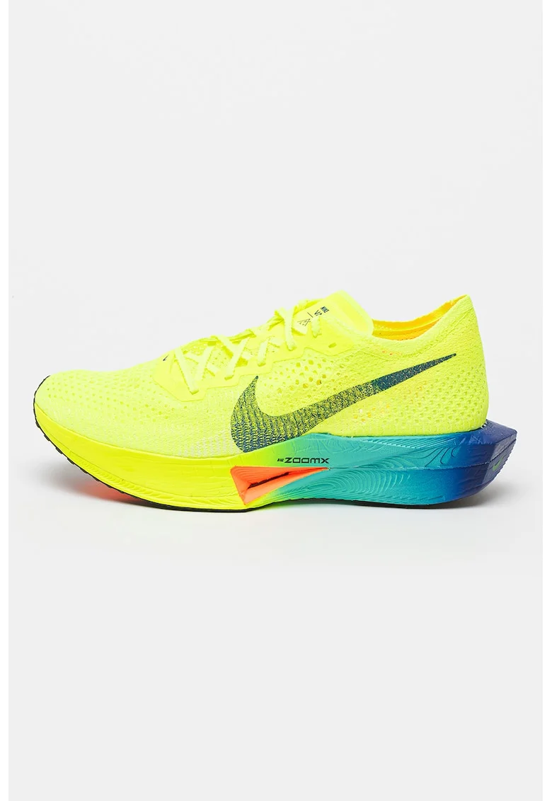 Pantofi de plasa pentru alergare Zoomx Vaporfly Next, Verde lime/Bleumarin
