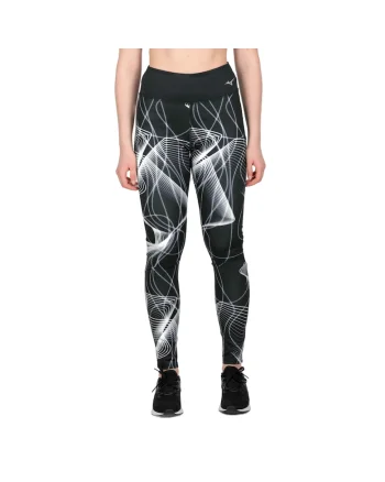 Colanti alergare dama  Printed Tights, Negru