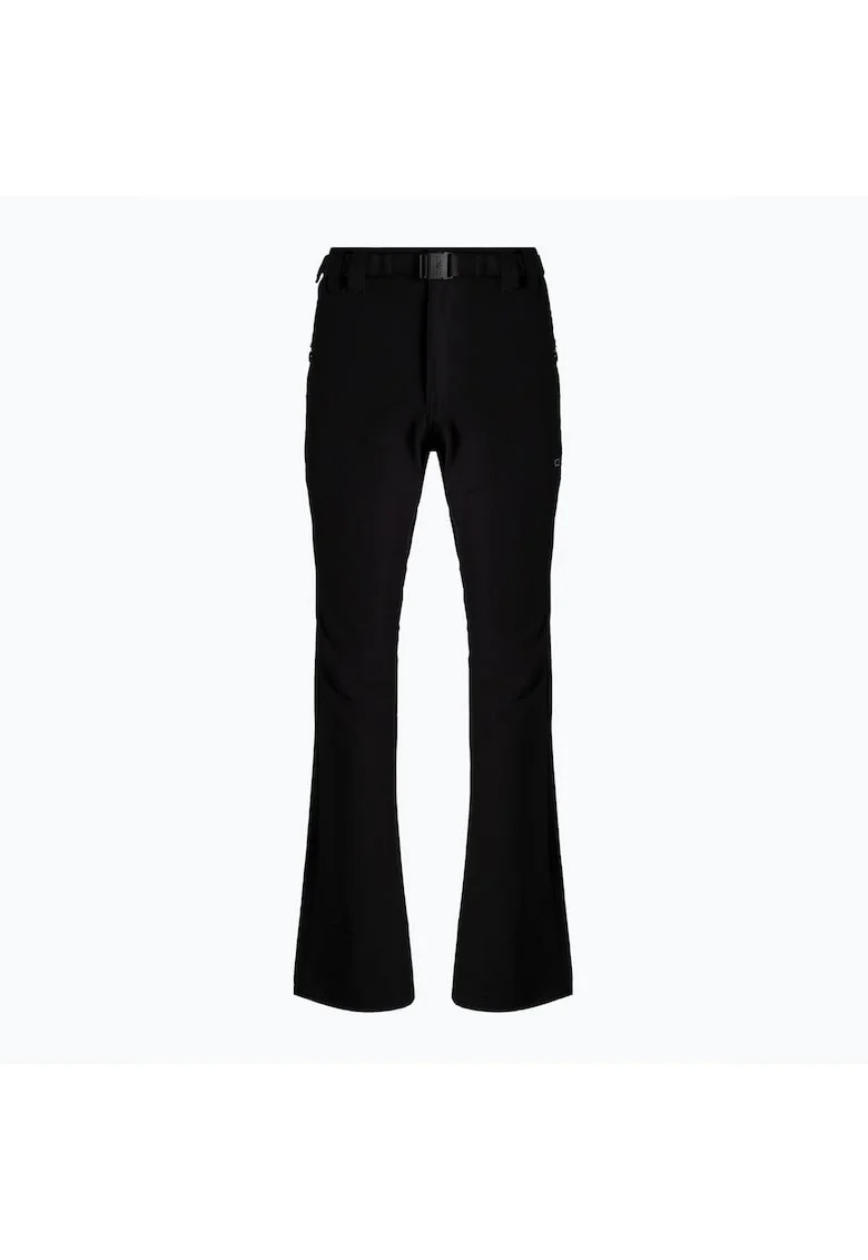 Pantaloni trekking barbati,  Poliester/Elastan, Negru, Negru