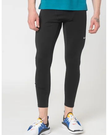 Colanti elastici cu tehnologie Dri-Fit pentru alergare Challenger, Negru