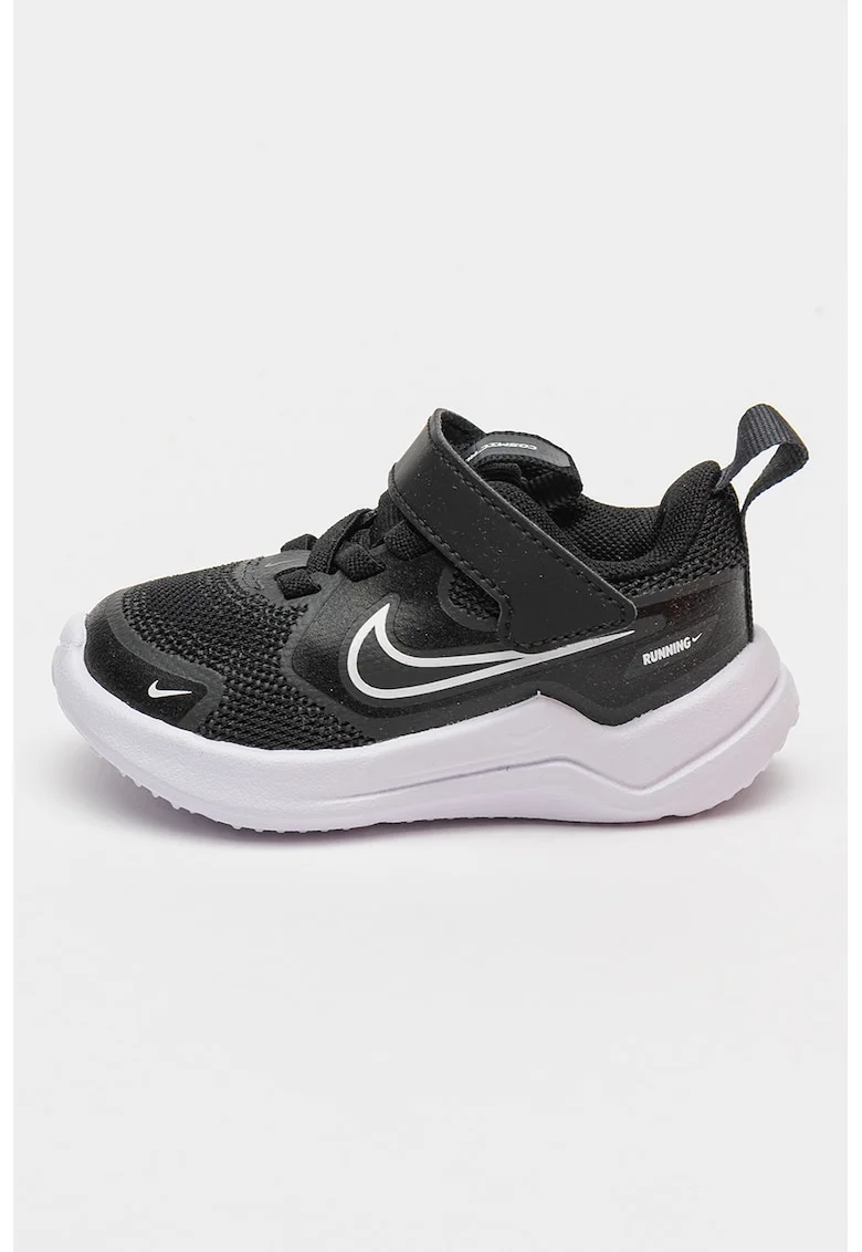 Pantofi Cosmic cu inchidere velcro pentru alergare, Negru stins/Alb optic