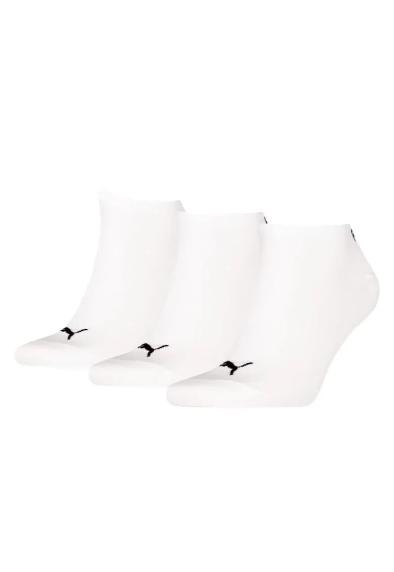 Sosete  pentru Femei, unisex sneaker plain 3p, 938624-13, Alb, Alb