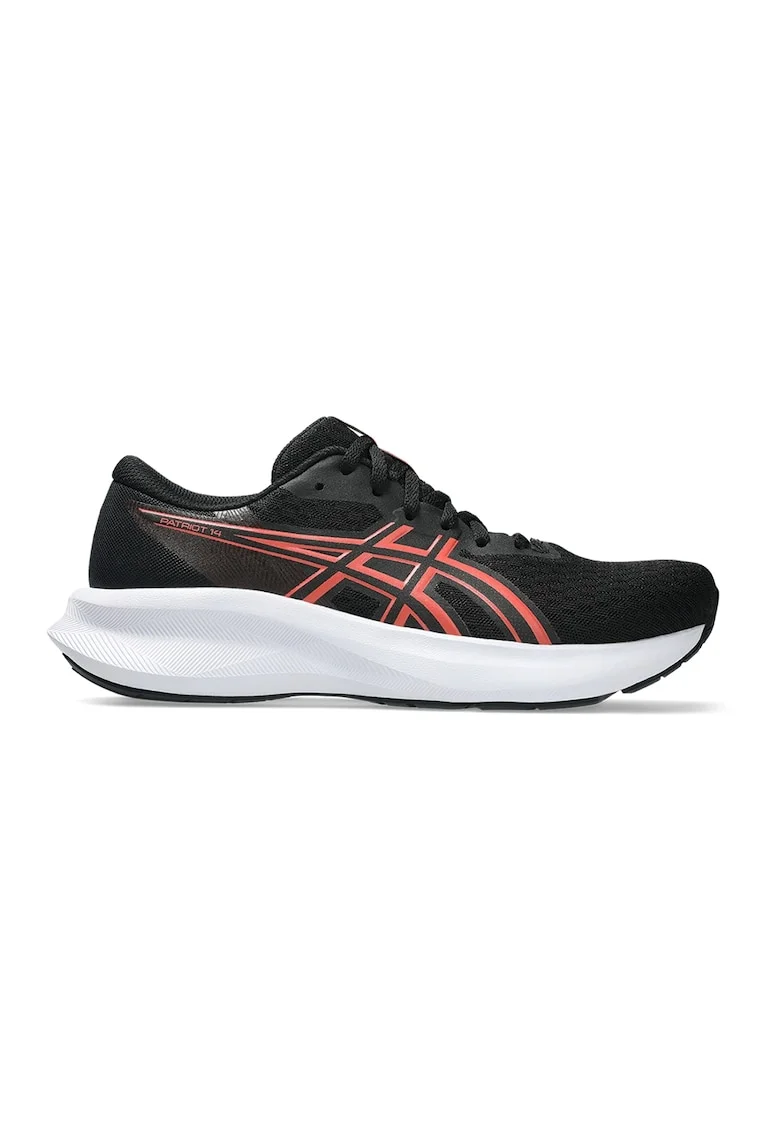 Pantofi tricotati cu logo, pentru alergare Patriot 14, Negru/Coral