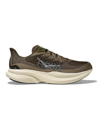 Pantofi Mach 6 din material textil cu logo pentru alergare, Verde masliniu