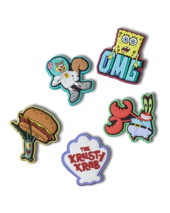 Set de talismane Spongebob Jibbitz - 5 piese, Multicolor