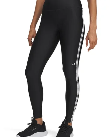 Colanti cu banda logo laterala, pentru fitness Tech, Negru/Alb murdar